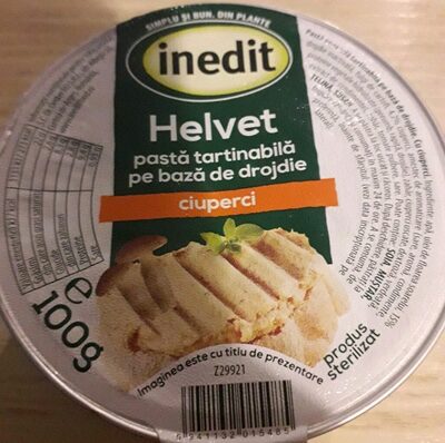 Helvet pastă tartinabilă pe bază de drojdie ciuperci