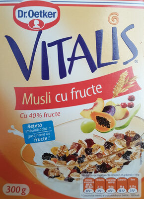 Vitalis Musli cu fructe front packaging