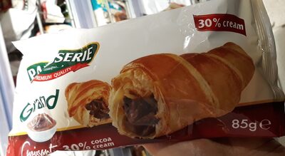 Croasant rumano lleno de chocolate