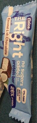 Protein Bar Coconut & Milk Chocolate front packaging