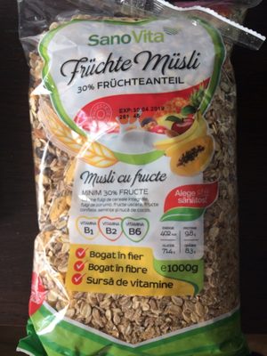 Musli Fructe 1KG Sanovita front packaging