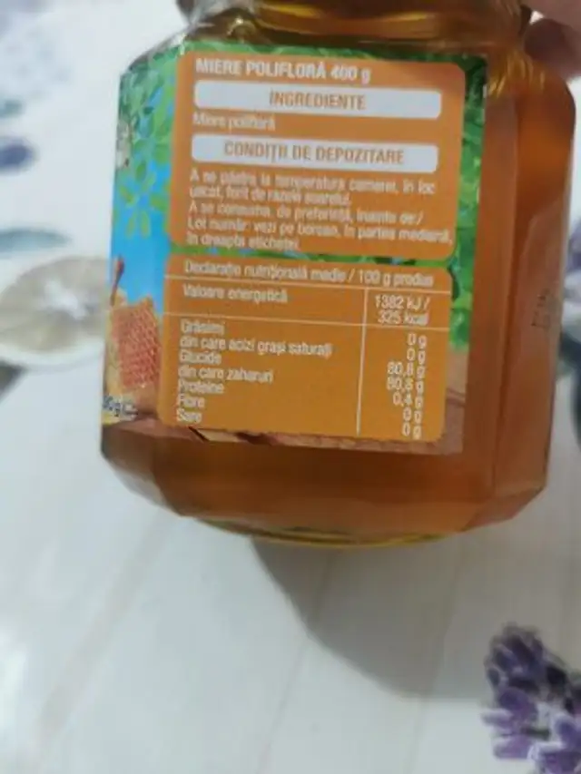 Unknown nutrition facts table