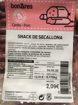 Snack de secallona