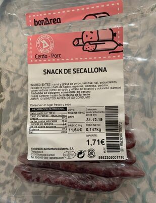 Cerdo porc secallona