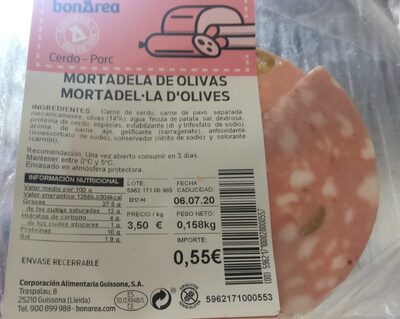 Mortadela de olivas