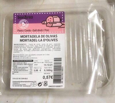 Mortadela de olivas