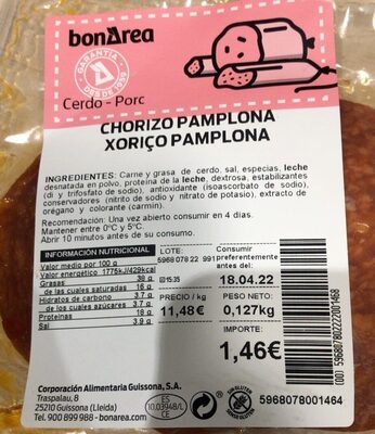 Chorizo pamplona