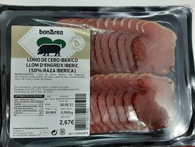 Lomo de cebo ibérico