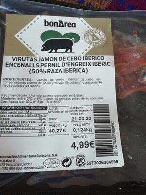 Jamon de cebo ibérico