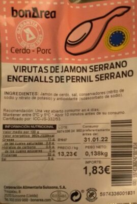 Virutas de jamon serrano