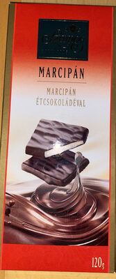 Datk chocolate with marzipan