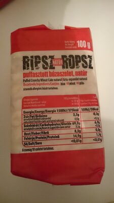 Puffed Crunchy Wheat Cake natural