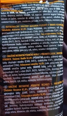 Soba ingredients label