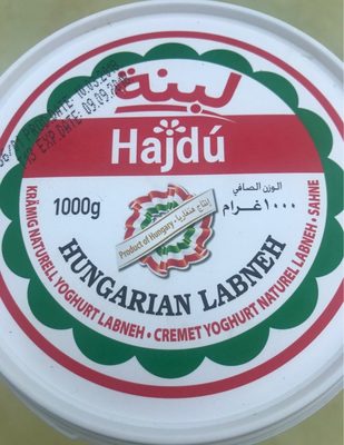 Hungarian labneh front packaging