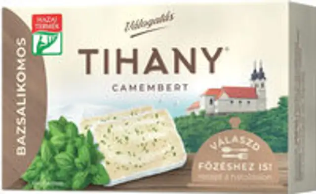 Bazsalikomos Camembert
