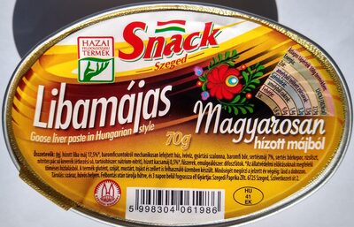 Goose liver pâté in Hungarian style