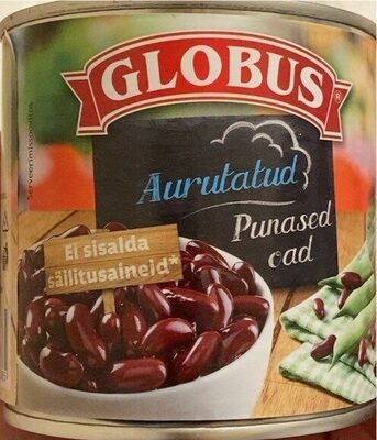 Auratatud punased oad front packaging