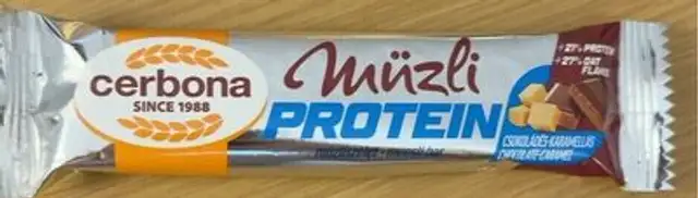 protein muzliszelet csokolades-karamellas front packaging