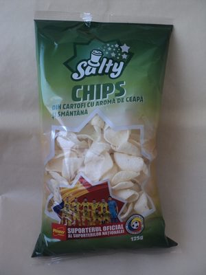 Salty Chips din cartofi cu aroma de ceapa si smantana