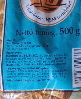 Kovászos Kenyér - Szeletelt, Csomagolt