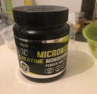 100% Créatine Monohydrate (500G) Biotech Usa front packaging