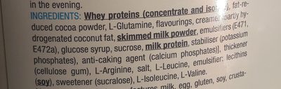 100% Pure Whey ingredients label