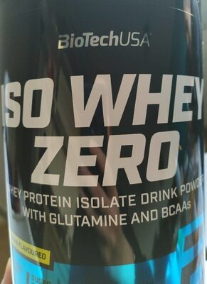 Iso whey zero front packaging