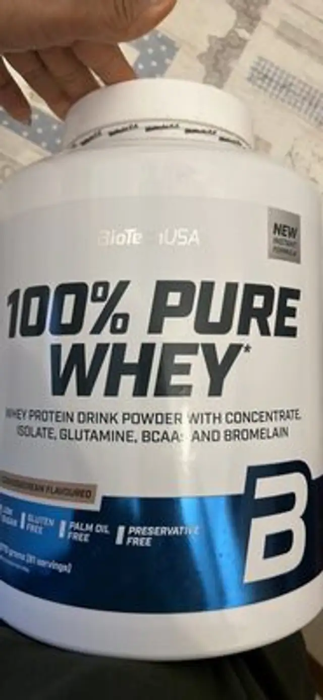 100% Pure Whey nutrition facts table