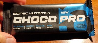 Choco Pro Coconut Panna Cotta Protein Bar front packaging