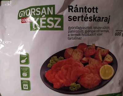 Fried pork chop front packaging