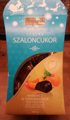 Zselés szaloncukor, narancs és sárgabarack ízű