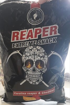 Reaper extreme chili corn snack