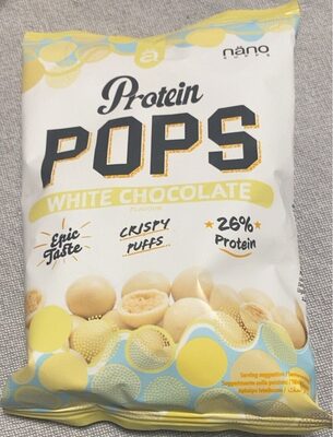 Protein Pops white chocolate front packaging