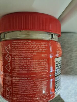 Sandwich Spread ingredients label