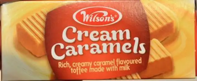 Cream Caramels front packaging