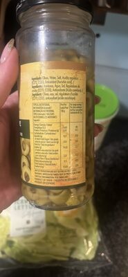 Treated Green Olives nutrition facts table