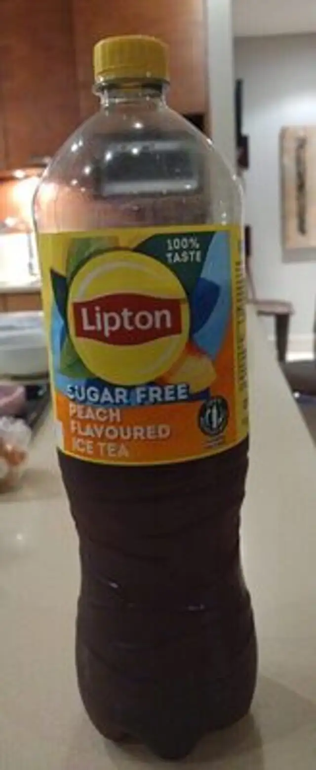 Sugar Free Peach Flavoured Iced Tea front packaging