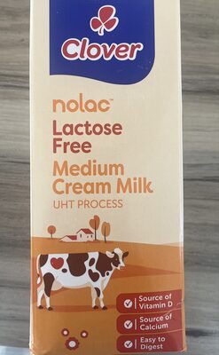 Nolac Lactose Free Medium Cream Milk