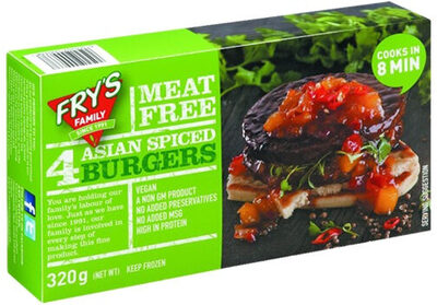 Meat Free Asian Spiced Burgers