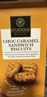 Choc  Caramel sandwich biscuits