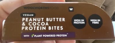 Vegan protein bites front packaging