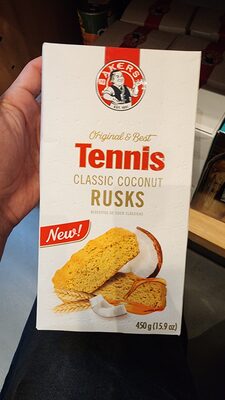 Tennis Classic Coconut Rusks front packaging
