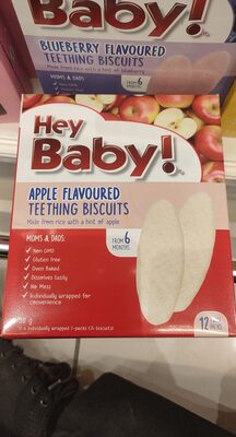 Apple teething biscuits