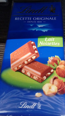 Tablette de chocolat Lindt Lait noisettes