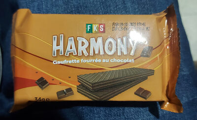 harmony gaufrette fourrée au chocolat