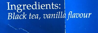 The vanille mauritius ingredients label