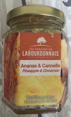 Confiture ananas & cannelle front packaging