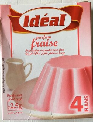 Flan parfum fraise