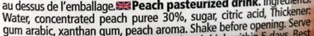 Marrakech Peche 1l dakhla ingredients label