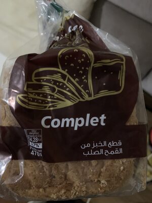 Pain de mie complet front packaging